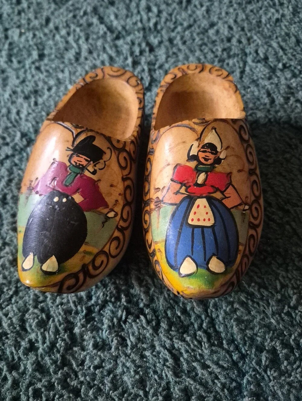 Vintage Holland Handmade Dutch Shoes Hanging Decorations